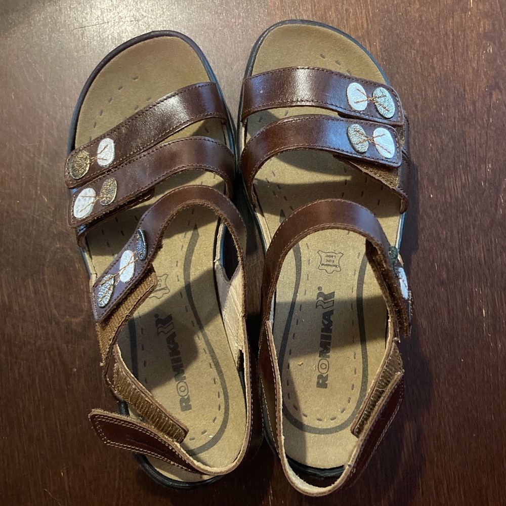 Women's Romika, Ibiza 86 Sandal. Size 8-8.5 (UK 39) Brown